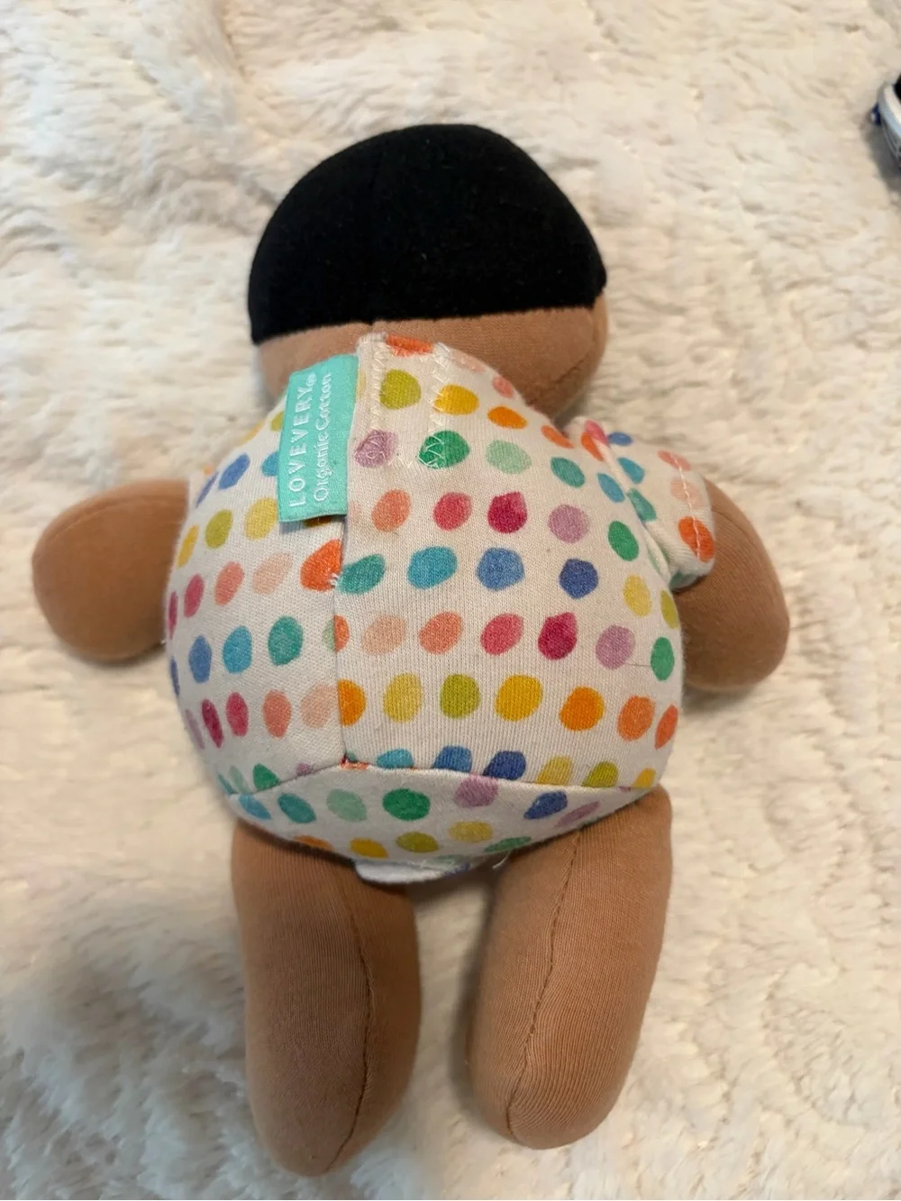 Lovevery organic cotton baby doll from the Lovevery The Thinker Play Kit Cuddly